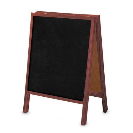 United Visual Products Sliding Door Indoor Enclosed Corkboard, 7 UV9003ACSH-BRONZE-KEYLIME